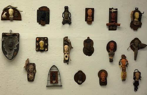 'Circe's World,' Encaustic Assemblage, Group Installation, by Susanne K. Arnold