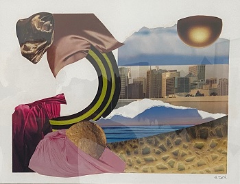 'Flash Back,' Collage, 20 x 16	inches, by Santa Sergio De Haven