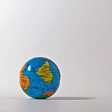 'Small World Globe,' Photography, 6 x 6 inch prints, by Jere Kittle