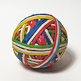 'Rubber Band Ball,' Photography, 6 x 6 inch prints, by Jere Kittle
