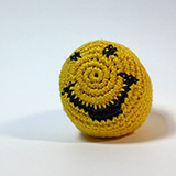 'Happy Face Hacky Sack,' Photography, 6 x 6 inch prints, by Jere Kittle