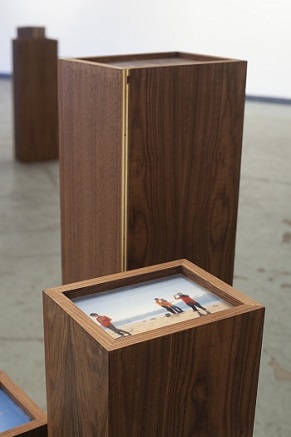 Archival pigment print, walnut plywood, plexi, by Kim Llerena and Nancy Daly
