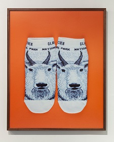 'Glacier National Park, MT (socks)' Archival pigment print, 51 x 41 inches framed, by Kim Llerena and Nancy Daly
