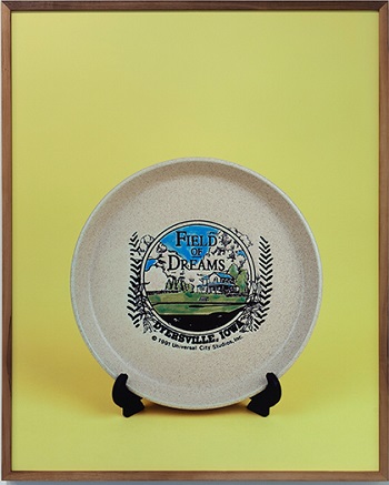'Field of Dreams Movie Site, Dyersville, IA (commemorative plate)' Archival pigment print, 51 x 41 inches framed, by Kim Llerena and Nancy Daly