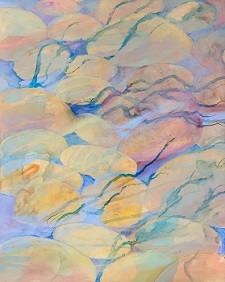 'River Bed Composition #5,' 20x16 inches, mixed media on wood panel, by Alice Anne Ellis