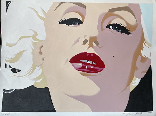 'Marilyn,' by John Bailey, original design for mural