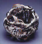 'Miscommunication' by Charlotte LaRoy Random Weave Basketry, Mixed Media