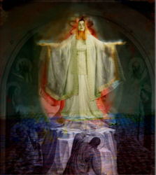 "Transfiguration" by Sabina Haque, 20 x 24 inches, C-print on duratrans, light-box