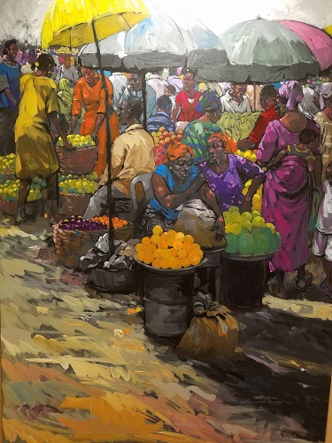 'Morning Market' by Awoyemi Ajibade