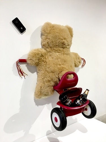 'Boozy the Texting Bear' by Warren Hicks