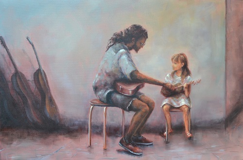 'Learning the Ukulele' by Irina Ross