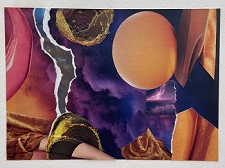 'Sacramento,' Collage and acrylic, by Santa Sergio De Haven