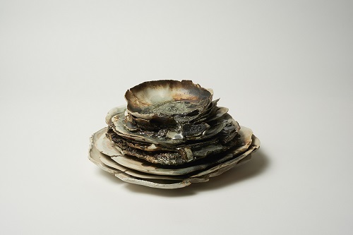 'Erosion Plates' Ceramic by Sydney Clark