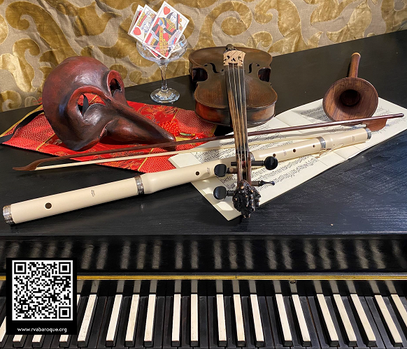 Image of Baroque Instruments with QR information code