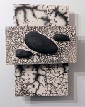 'Ryoan-Ji 5th group,' by Paul Terrell, Naked Raku fired ceramics, 18.5x14x5