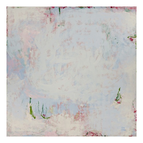 'Sensation #3' by Dallas Mosman, Acrylic gouache on canvas, 34 x 34 inches