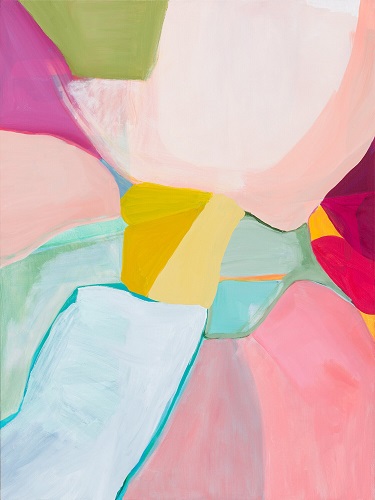 'Pink Petals,' Acrylic on stretched canvas, 30x40in, by Elizabeth Magness