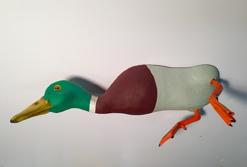 'Peeking Duck' Spun Resin by Paul DiPasquale